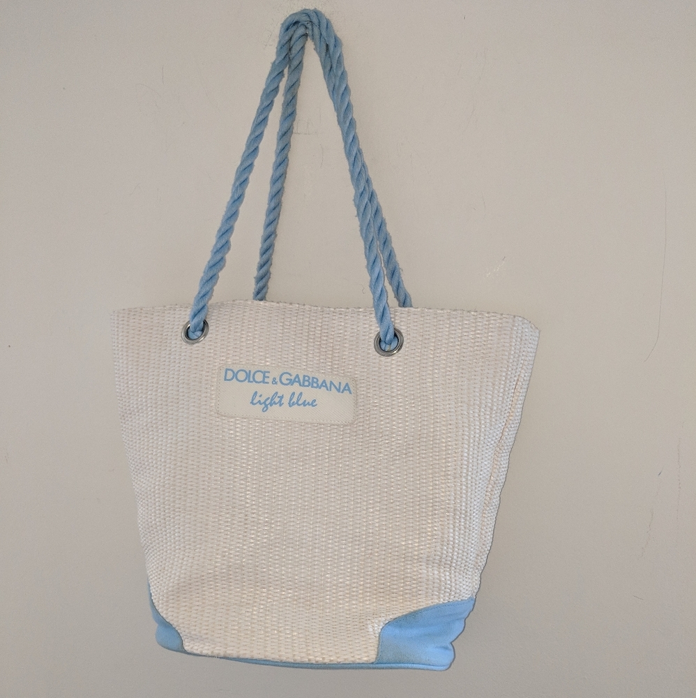 Dolce & Gabbana light blue tote.
